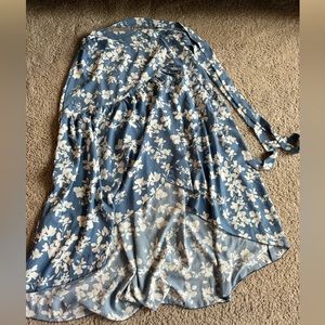 Pink lily wrap skirt